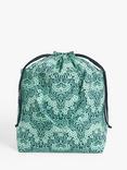 John Lewis William Morris Michaelmas Daisy Drawstring Craft Bag, Teal