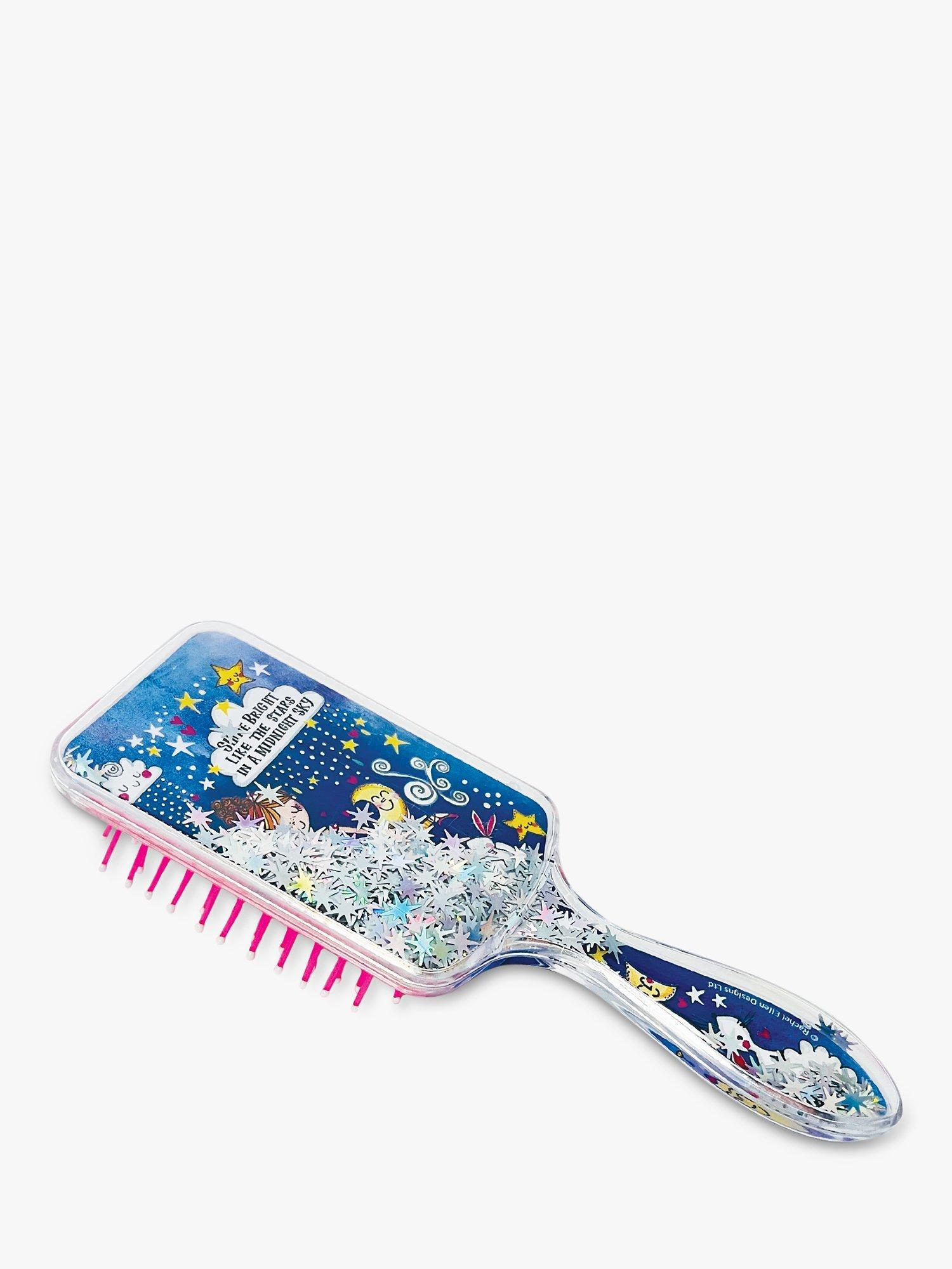 Product image 1 of 5, which shows Rachel Ellen Kids' Moon Dance Hair Brush, Multi
