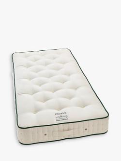 Vispring Chiswick Pocket Spring Mattress, Firm Tension, Single, White