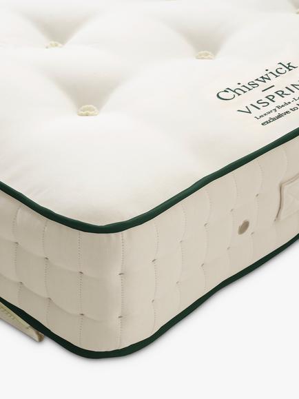 Vispring Chiswick Pocket Spring Zip Link Mattress, Firm Tension, Emperor - view 2, White