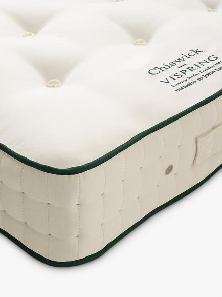 Vispring Chiswick Pocket Spring Mattress, Medium Tension, Single - view 2, White