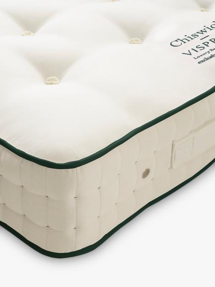 Vispring Chiswick Pocket Spring Mattress, Medium Tension, King Size - view 2, White