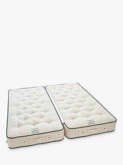 Vispring Chiswick Pocket Spring Zip Link Mattress, Medium Tension, Emperor, White