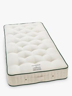 Vispring Hampstead Pocket Spring Mattress, Medium Tension, Single, White