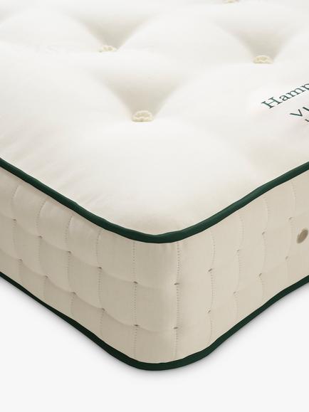 Vispring Hampstead Pocket Spring Mattress, Medium Tension, Long Single - view 2, White
