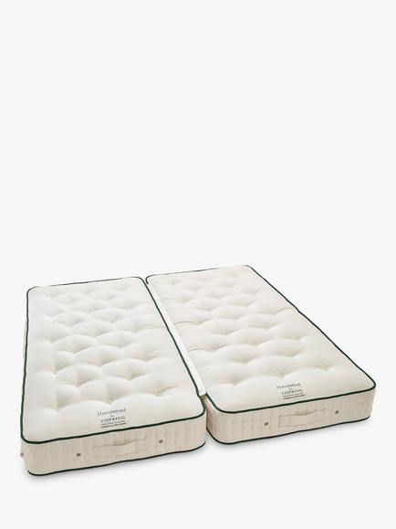 Vispring Hampstead Pocket Spring Zip Link Mattress, Medium Tension, Super King Size, White