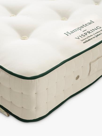 Vispring Hampstead Pocket Spring Zip Link Mattress, Medium Tension, Super King Size - view 2, White