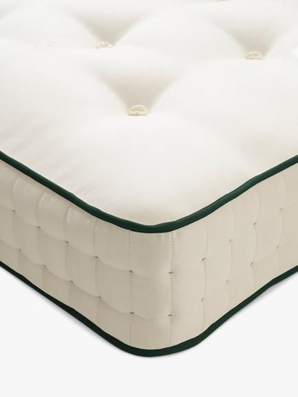 Vispring Hampstead Pocket Spring Mattress, Firmer Tension, Double - view 2, White