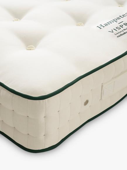 Vispring Hampstead Pocket Spring Mattress, Firm Tension, King Size - view 2, White