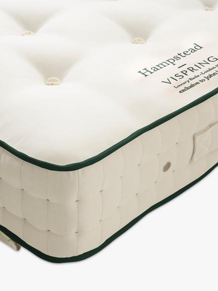 Vispring Hampstead Pocket Spring Zip Link Mattress, Firm Tension, Emperor - view 2, White