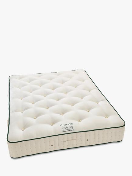 Vispring Greenwich Pocket Spring Mattress, Soft Tension, Double, White