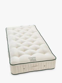 Vispring Greenwich Pocket Spring Mattress, Medium Tension, Long Single, White