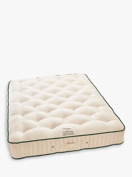 Vispring Chelsea Pocket Spring Mattress, Medium Tension, Double, White