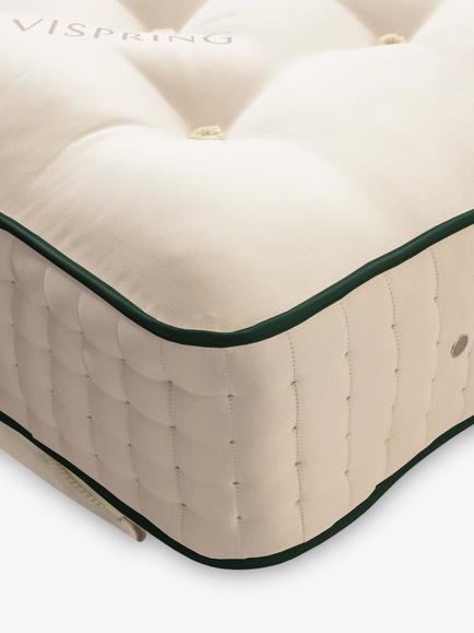 Vispring Chelsea Pocket Spring Zip Link Mattress, Medium Tension, Emperor - view 2, White