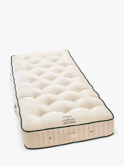 Vispring Chelsea Pocket Spring Mattress, Firm Tension, Long Single, White