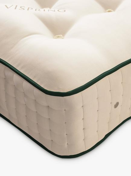 Vispring Chelsea Pocket Spring Mattress, Firm Tension, Emperor - view 2, White
