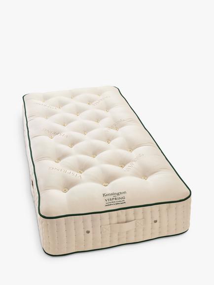Vispring Kensington Pocket Spring Mattress, Soft Tension, Single, White