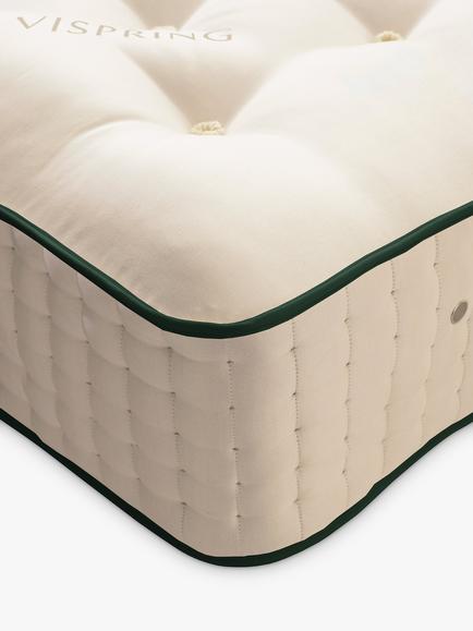 Vispring Kensington Pocket Spring Mattress, Soft Tension, Single - view 2, White