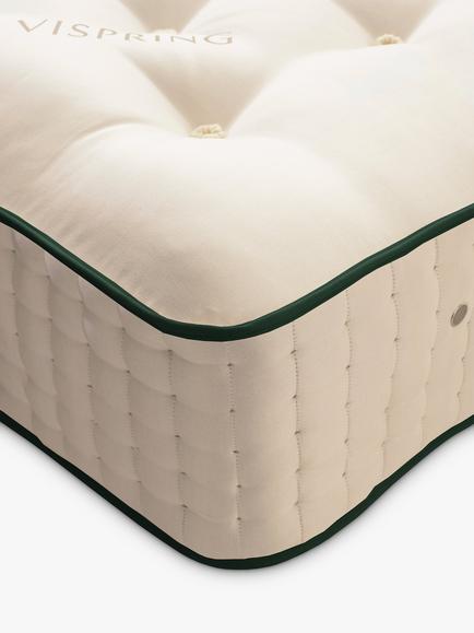 Vispring Kensington Pocket Spring Mattress, Soft Tension, Long Single - view 2, White