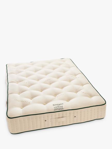 Vispring Kensington Pocket Spring Mattress, Soft Tension, Double, White