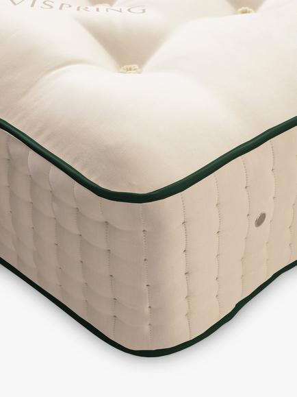 Vispring Kensington Pocket Spring Mattress, Soft Tension, Large Emperor - view 2, White
