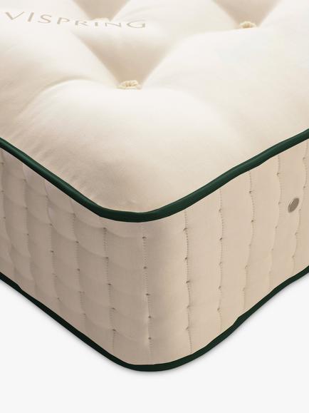 Vispring Kensington Pocket Spring Mattress, Medium Tension, Long Single - view 2, White