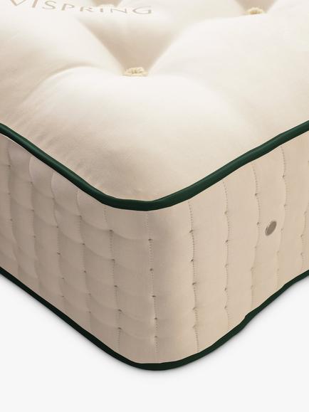 Vispring Kensington Pocket Spring Mattress, Medium Tension, Emperor - view 2, White