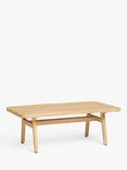 John Lewis Rattan Rectangular Garden Coffee Table, 100cm, FSC-Certified (Acacia Wood), Natural