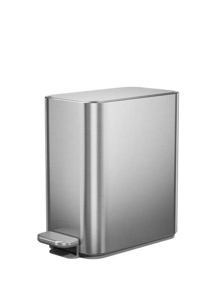 Simplehuman Slim Pedal Bin, 5L, Brushed Stainless Steel