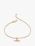 Rachel Jackson London Mini Rose T-Bar Gold Bracelet, Gold