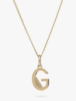 Rachel Jackson London Initial Necklace, Gold, G