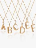 Rachel Jackson London Initial Necklace, Gold