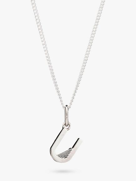 Rachel Jackson London Initial Necklace, Silver, Silver