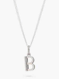 Rachel Jackson London Initial Necklace, Silver, B