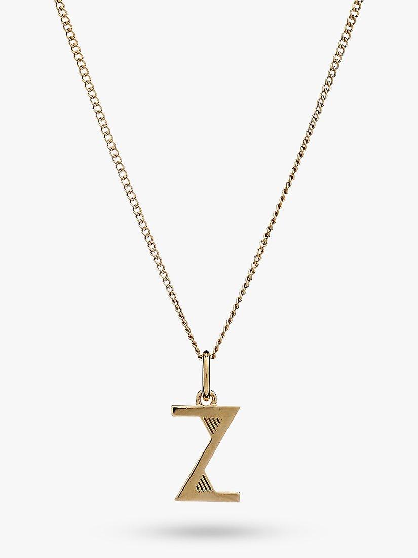 Product image 1 of 1, which shows Rachel Jackson London Initial Necklace, Gold, Z