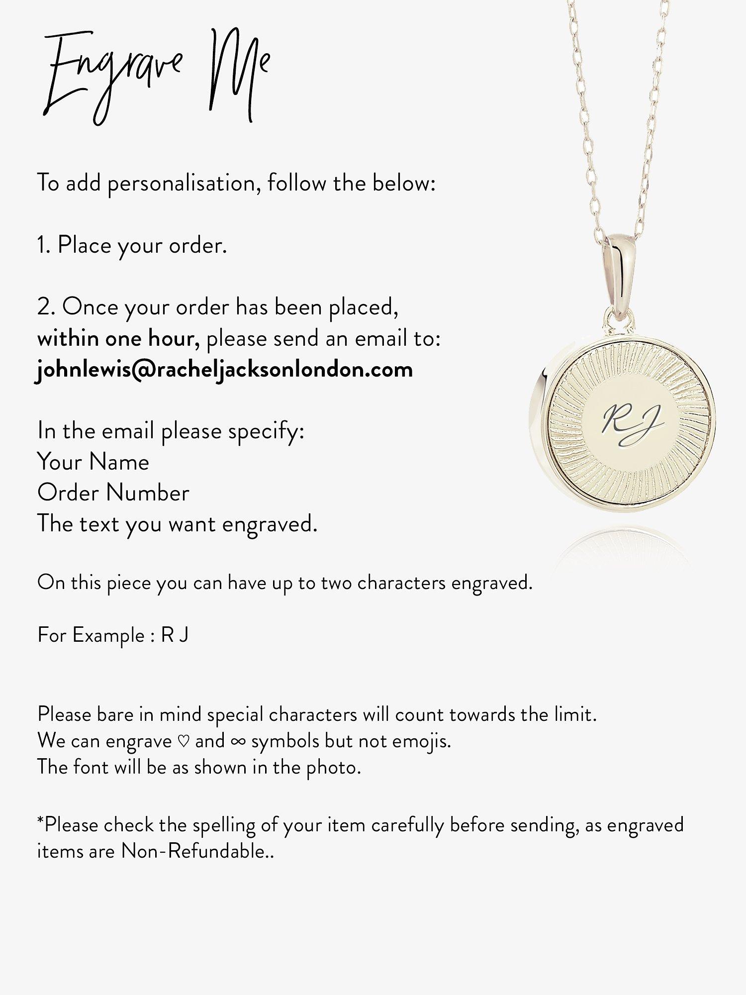 Product image 4 of 4, which shows Rachel Jackson London Personalised Small Deco Sun Birthstone Amulet Necklace, Silver, Sapphire - September