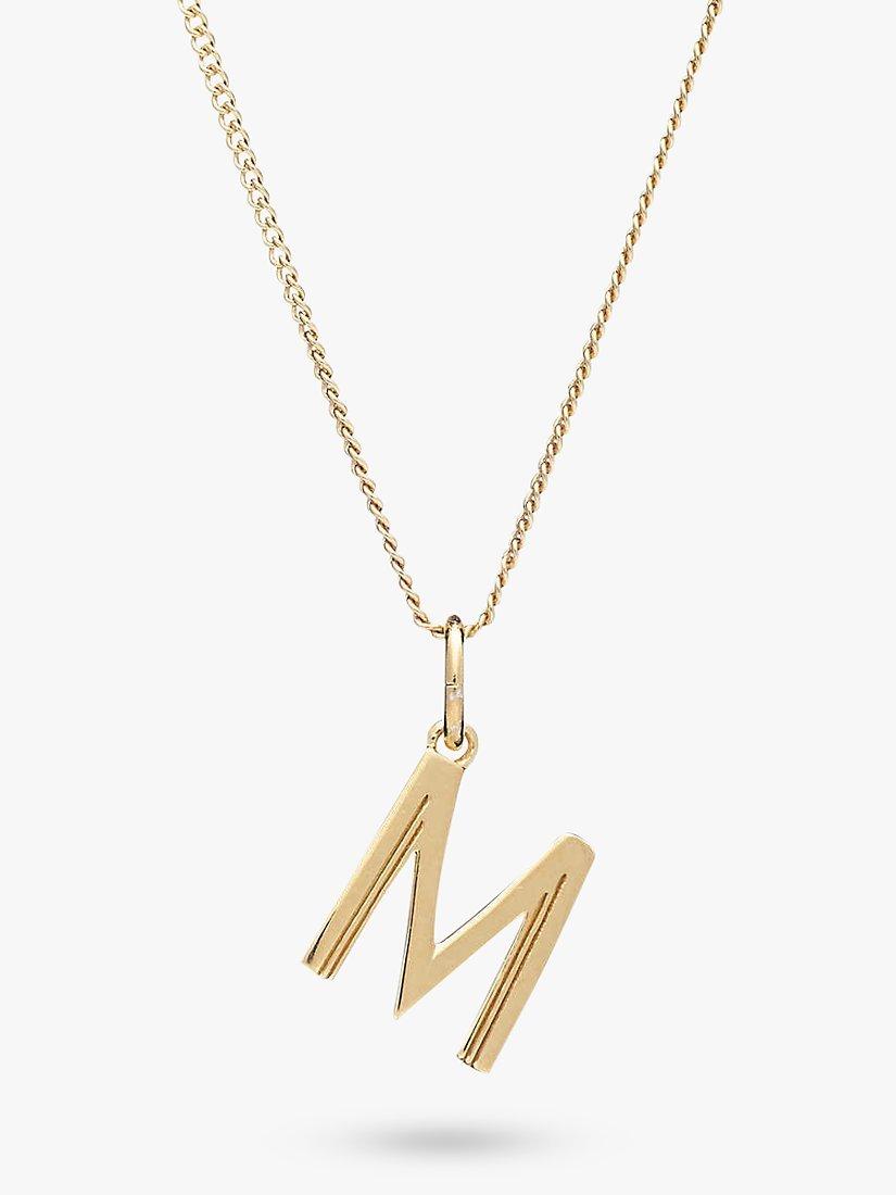 Product image 1 of 4, which shows Rachel Jackson London Initial Necklace, Gold, M