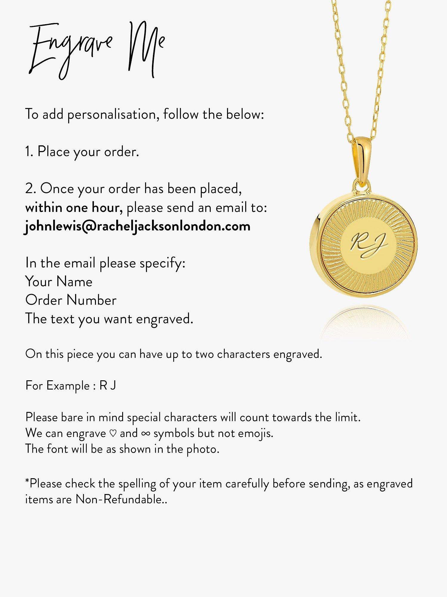 Product image 4 of 4, which shows Rachel Jackson London Personalised Small Deco Sun Birthstone Amulet Necklace, Gold, Rock Crystal - April
