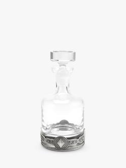 Royal Selangor Ace Whisky Glass Decanter, 750ml, Pewter Grey/Clear - view 2, Pewter Grey/Clear