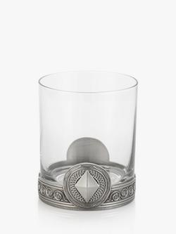 Royal Selangor Ace Diamonds Glass Tumbler, 300ml, Pewter Grey/Clear - view 2, Pewter Grey/Clear