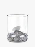 Royal Selangor Thistle Glass Tumbler, 300ml, Pewter Grey/Clear