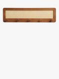 John Lewis Poly Rattan and Bamboo Hanging Rack, Cherry Wood