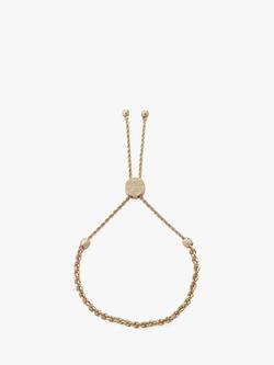 Tutti Freedom Slider Friendship Bracelet, Gold