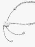 Tutti & Co Freedom Slider Friendship Bracelet, Silver