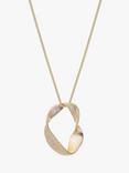 Tutti & Co Softly Twisted Pendant Necklace