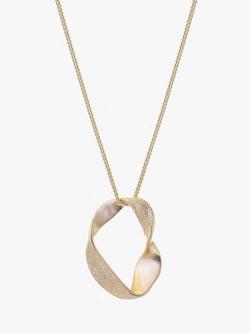 Tutti Softly Twisted Pendant Necklace, Gold