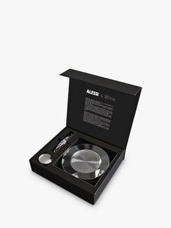 Alessi Parrot Corkscrew & Wine Bottle Stopper Gift Set, Silver/Multi - view 2, Silver/Multi