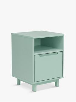 John Lewis Format 1 Drawer Bedside Table, Light Green