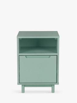 John Lewis Format 1 Drawer Bedside Table - view 2, Light Green
