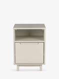 John Lewis Format 1 Drawer Bedside Table, Greige